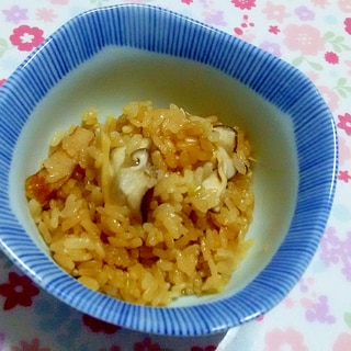 筍と椎茸の中華風炊き込みご飯＋＋